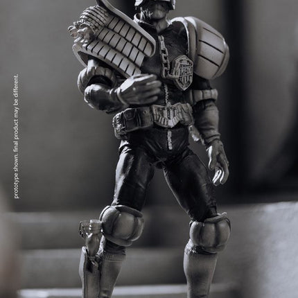 Black and White Judge Dredd 2000 AD Exquisite Mini Action Figure 1/18 10 cm