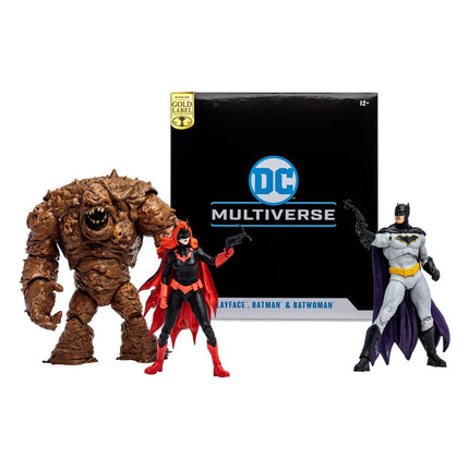 Clayface, Batman & Batwoman DC Multiverse Action Figures Multipack Gold Label 18 cm