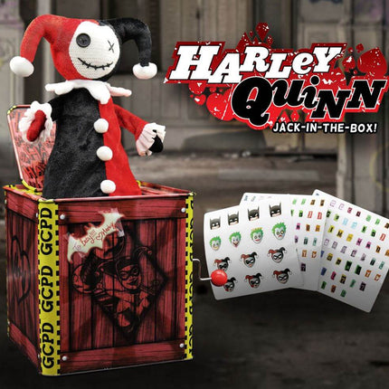 DC Comics Jack in the Box Harley Quinn 29 cm pudełko z postaciami