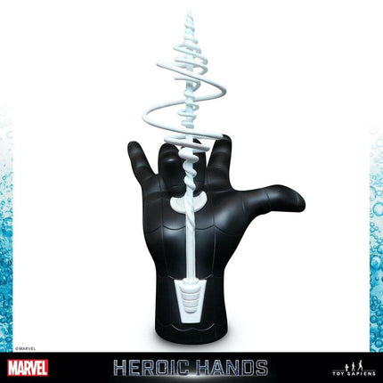 Marvel Heroic Hands naturalnej wielkości statua nr 1B Spider-Man w czarnym garniturze 26 cm